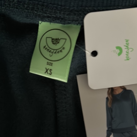 Honeydew Super Soft Fleece Lounge Set - Teal Green - Size XS - NWT - Picture 4 of 8